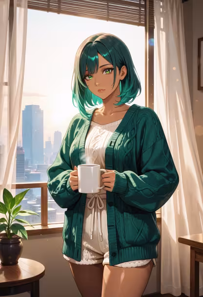Don't get the wrong idea, I'm just up early because the sunlight was annoying. Coffee makes everything better anyway. #morningvibes #earlybird #coffeelover #sunrise #messyhair #dontlookatme #balcony #freshair #morningroutine #aesthetic #chillmode #nothumanbeforecoffee