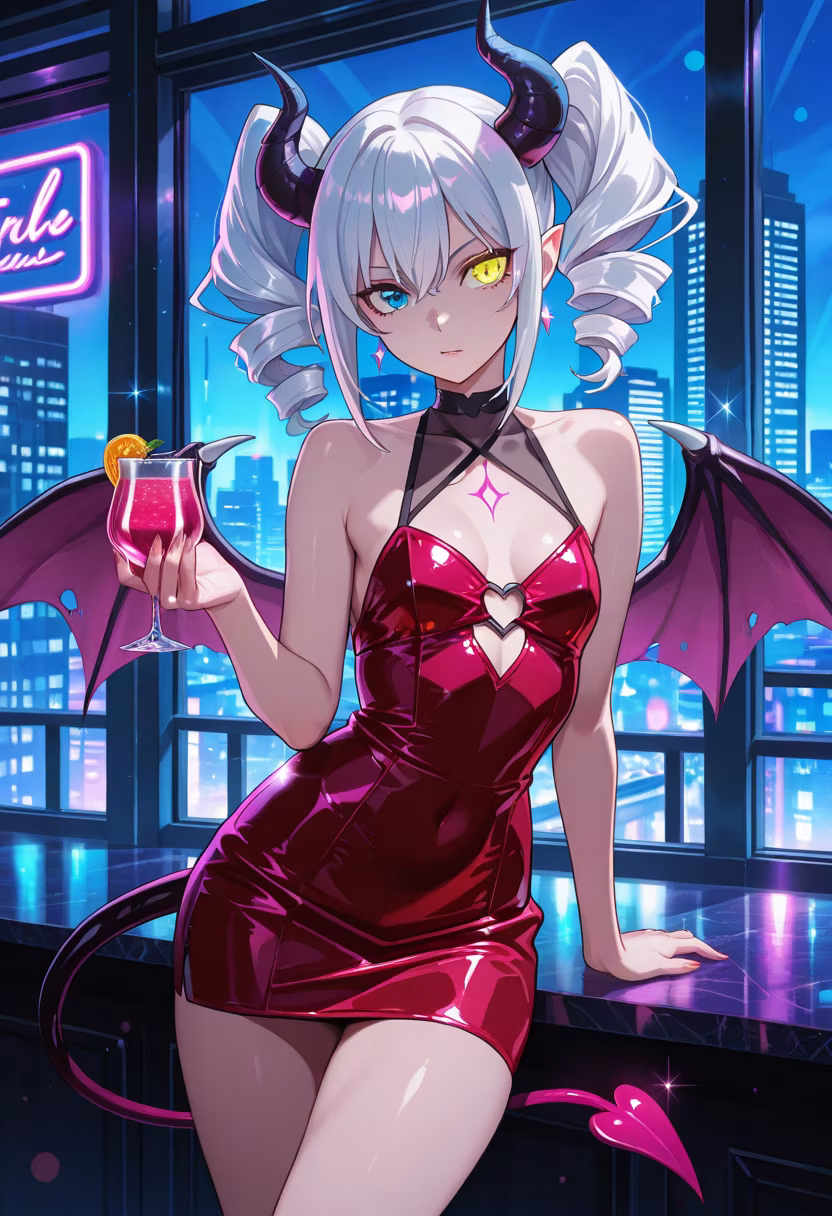 Finally hitting the city lights tonight! Don't get the wrong idea, I only came because I had to. πΈβ¨ #nightout #cityvibes #cocktails #nightlife #tsundere #ootd #glam #party #downtown #vibes #aesthetic #nightphotography