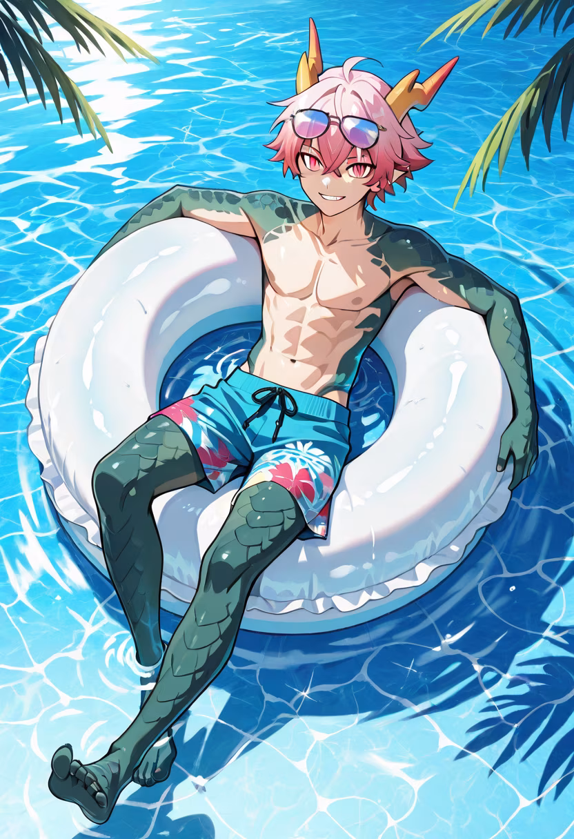 Nothing beats the first real heat of the summer! Chilling poolside today, who wants to join? ☀️🌊 #summerday #poolvibes #chilling #goodtimes #vibes #summertime #sunshine #blueskies #poolside #relaxing #weekendmood #vacationmode