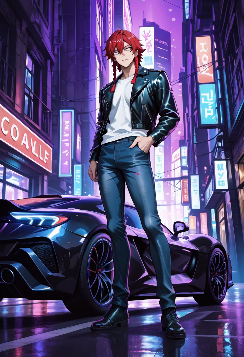 City lights and late night drives. Where should I take you next? #ootd #streetstyle #nightvibes #mensfashion #aesthetic #urban #citylife #malemodel #darkaesthetic #moodyphotography #leatherjacket #nightout