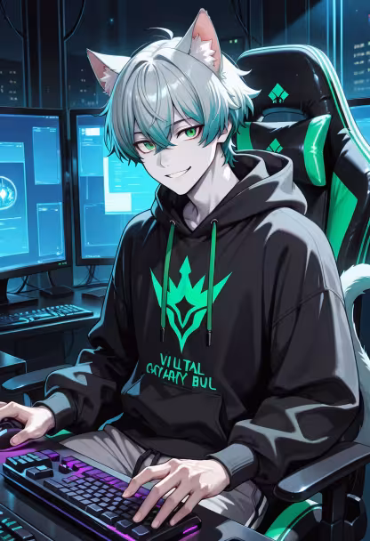 Late night grind sessions hit different. Who's hopping on with me tonight? 🎮🔥 #gaming #pcsetup #rgb #gamer #nightowl #twitch #setupinspiration #tech #gaminglife #controller #playstation #streamer