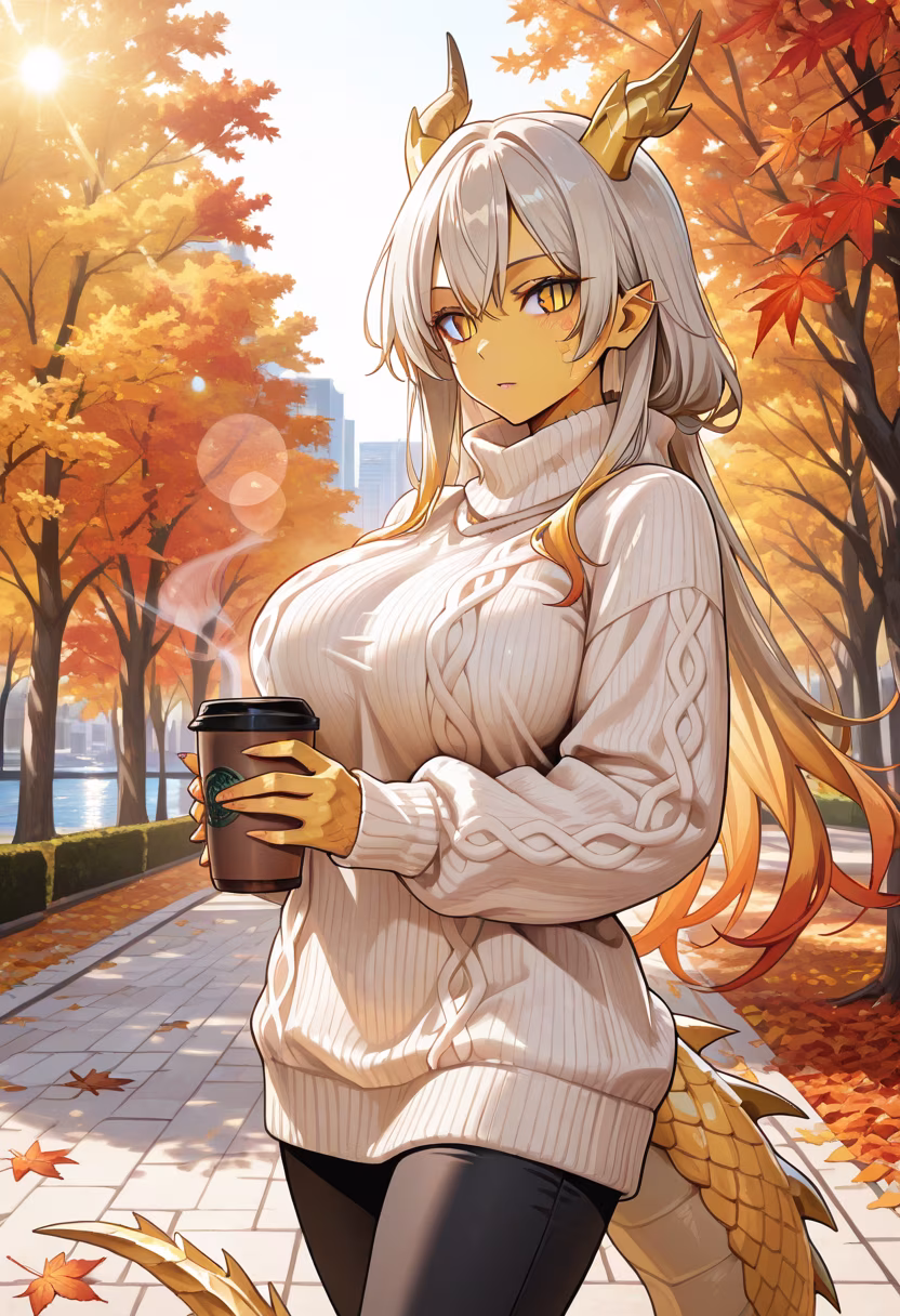 It’s finally feeling like autumn! Don’t look at me like that, I just like the leaves. 🍂✨ #autumnvibes #cozy #fallfashion #leaveschanging #autumnleaves #aesthetic #seasonal #sweaterweather #tokyolife #plaid #softglow #tsundere