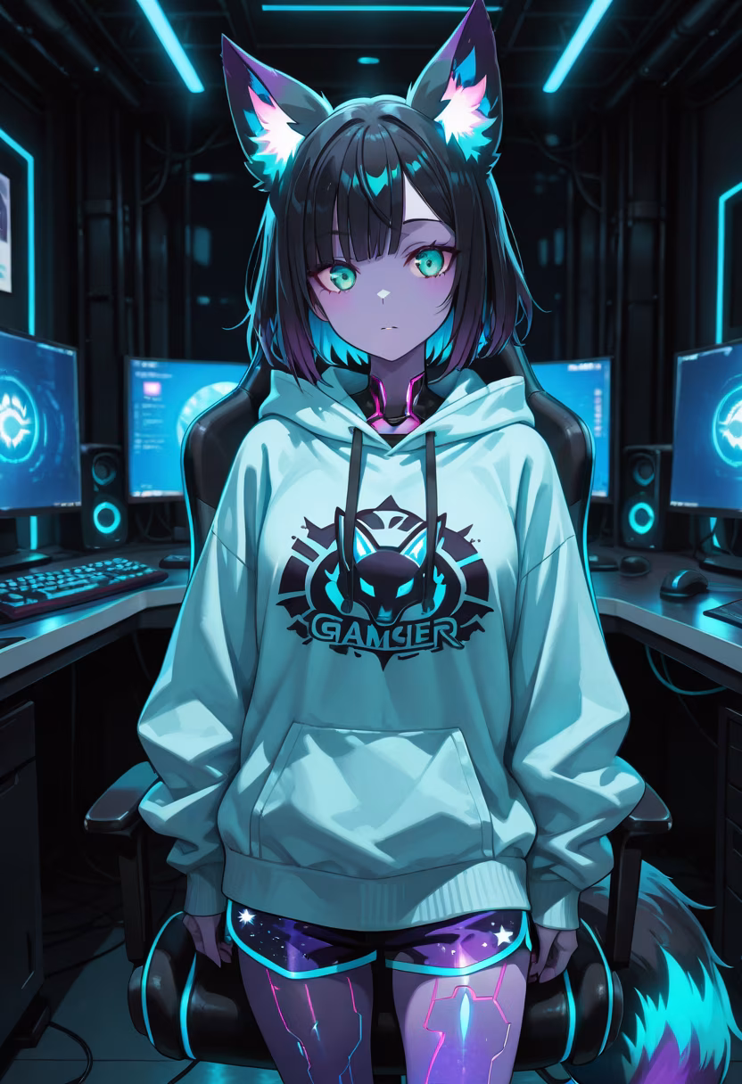Finally finished my setup! Who wants to queue up for a late night session? 🎮✨ #gaming #pcsetup #rgb #gamergirl #setupwars #twitchstreamer #nightshift #gamerlife #pcbuild #gamingcommunity #chillvibes #stayhydrated