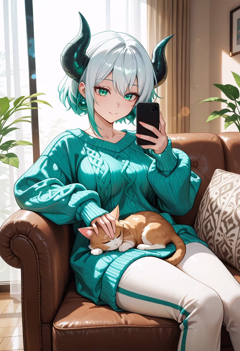 Finally some peace and quiet with my little fluffball. Who knew a tiny kitten could be so demanding of my attention? πΎπ #catlife #lazyday #furbaby #kittenlove #perfectmoment #cozyvibes #catmom #serenity #peaceful #home #meow #love