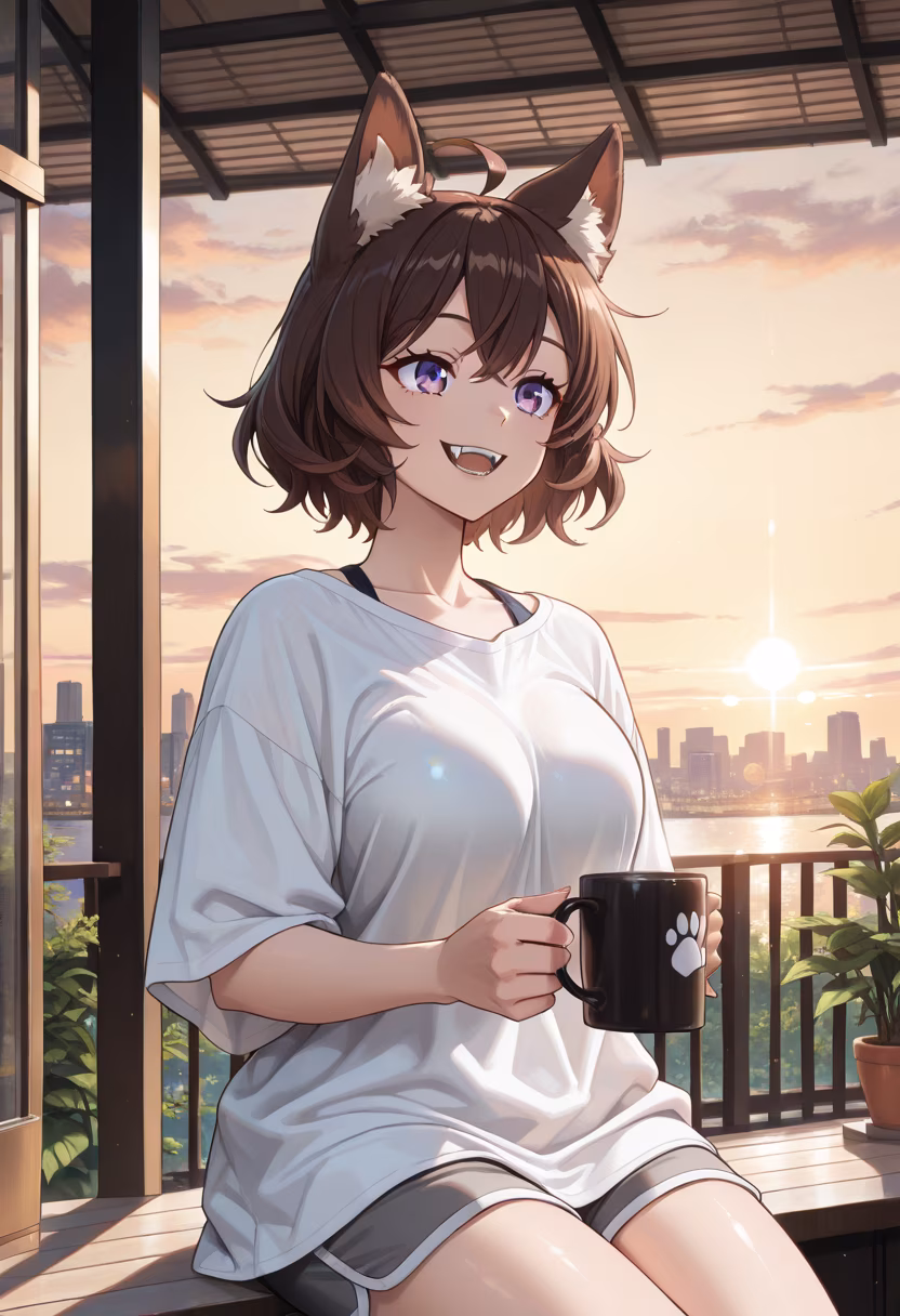 Good morning! Starting the day with the perfect view and a hot latte. Hope you all have an amazing day! ☕✨