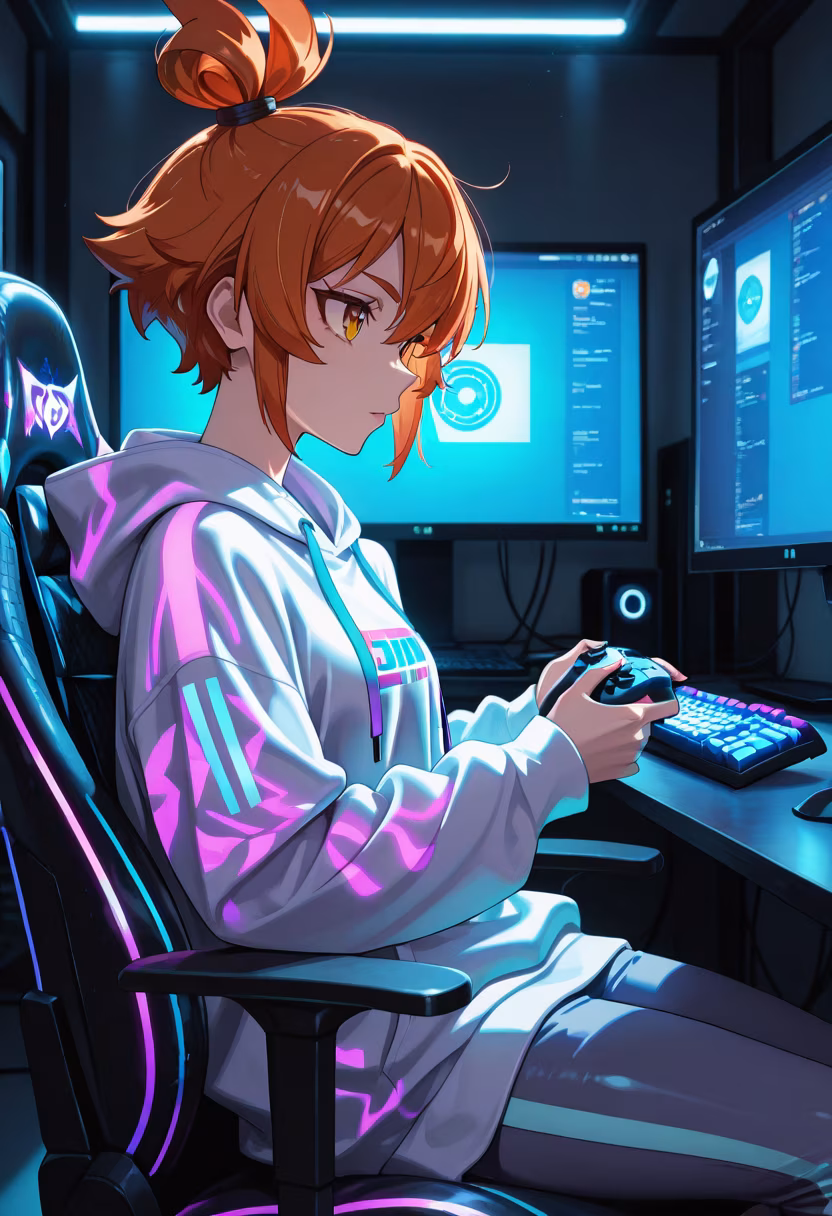 Late night grind... finally beat that boss level! Who else is gaming tonight? 🎮✨ #gaming #pcsetup #gamerlife #gamers #rgb #setupgoals #lategram #gamingcommunity #twitchstreamer #gamergirl #pcgaming #nerdlife