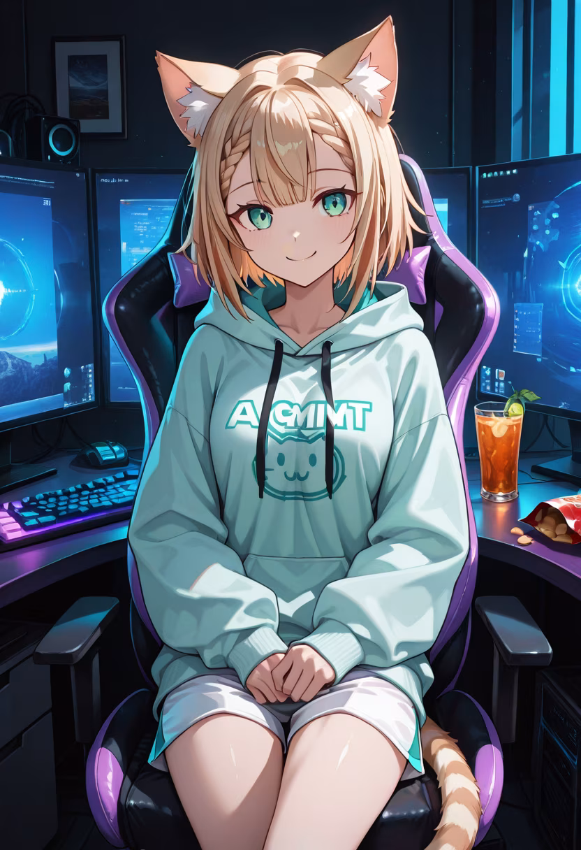 Finally finished my setup! Who wants to hop on a round of Valorant with me tonight? 🎮✨ #gamergirl #setupgoals #rgb #pcgaming #gaminglife #streamer #desksetup #gamingsetup #valorant #gamercommunity #chillvibes #nightowl