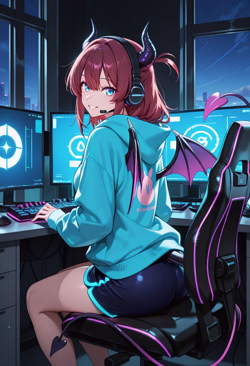 Finally got my setup just the way I like it! Who wants to join my lobby for some late-night ranked matches? 🎮✨ #gaming #pcsetup #gamerlife #rgb #twitchstreamer #gamingchair #setupgoals #battlestation #gamergirl #pcgaming #nighthawk #levelingup