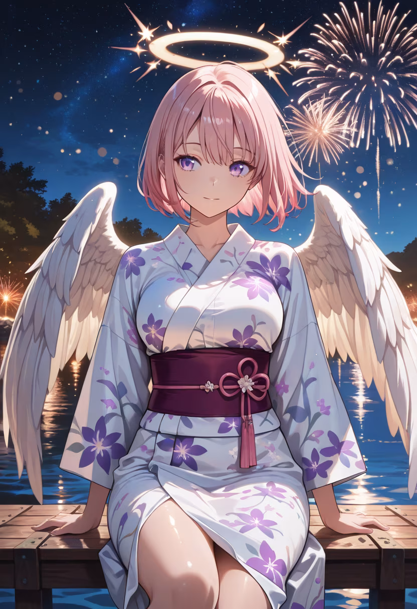 Watching the fireworks reflect over the lake is the highlight of my summer. ✨ Hope your night is just as magical! #summernights #fireworks #festivalvibes #nightsky #magicalmoments #summerstyle #japanesefestival #sparklers #memories #summer2024 #festivalseason #aesthetic