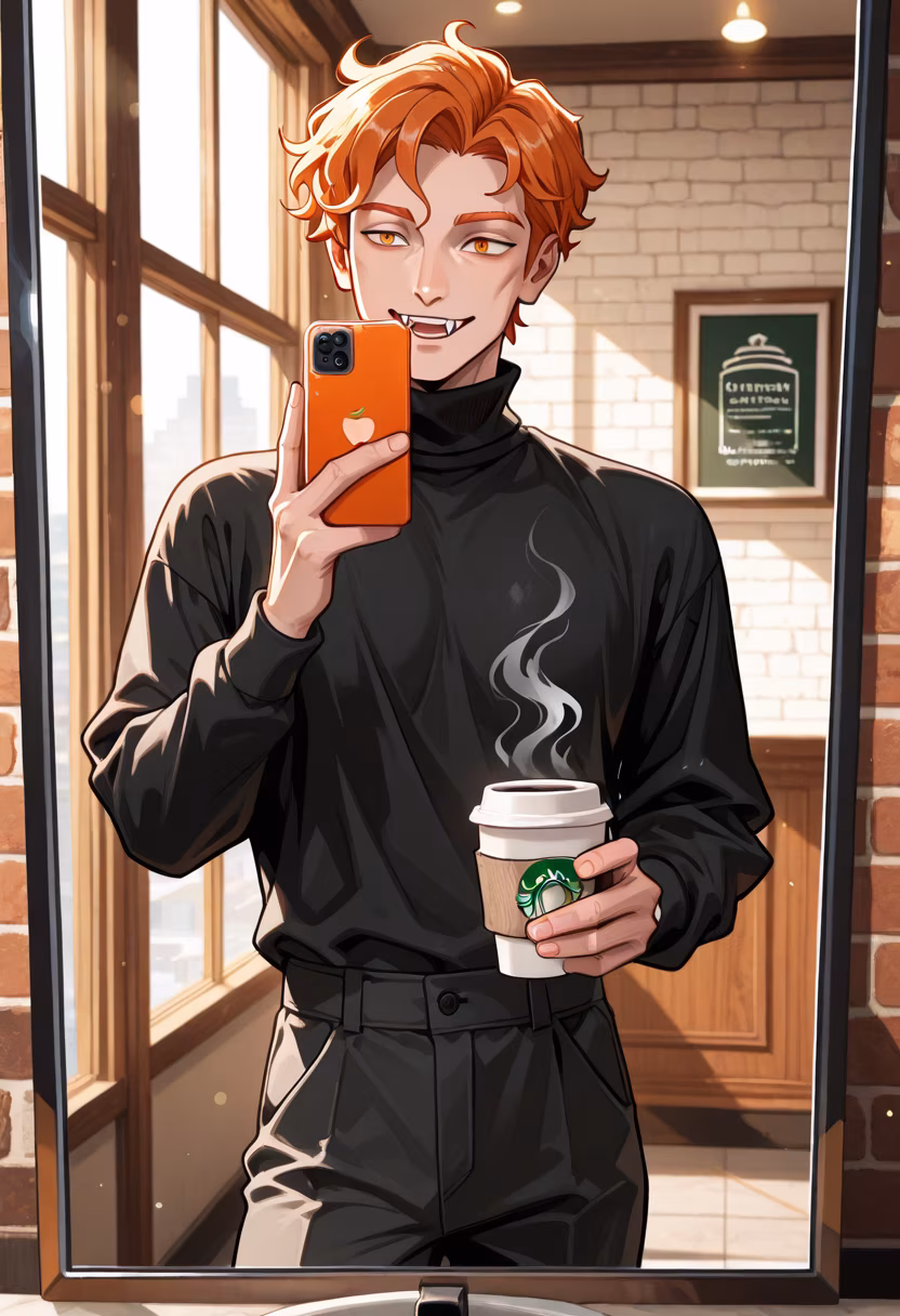 Just grabbing a quick coffee before the day really starts. Hope you guys are having a productive morning! ☕✨ #morningvibes #coffeelover #menslifestyle #ootd #dailygrind #goodmorning #vibes #citylife #aesthetic #casualstyle #mensfashion #instadaily
