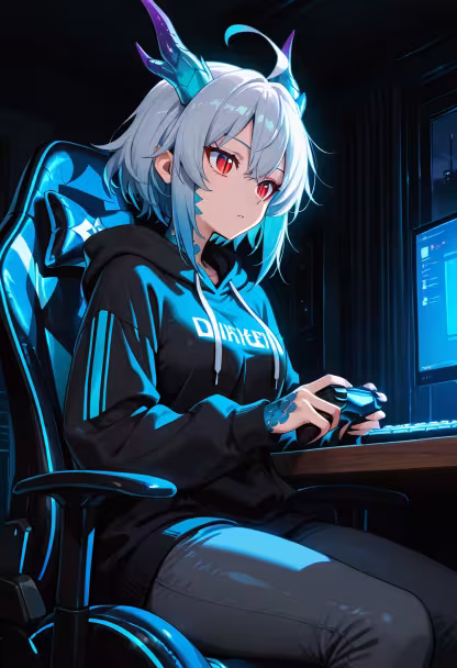 Finally finished my setup, time to grind some ranks. Who's hopping on tonight? 🎮✨ #gaminglife #pcsetup #rgb #gamergirl #setupwars #twitchstreamer #gamingcommunity #nightmode #vibes #desksetup #gamingsetup #level1