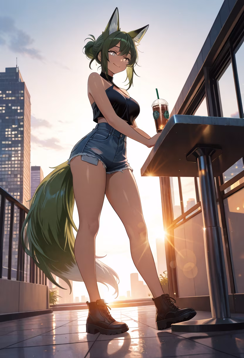 Chasing the last bits of sunset today. The light hits different here! ✨ Which photo is your favorite? #goldenhour #sunsetvibes #aesthetic #cityrooftop #goldenhourlight #glowup #cityviews #rooftopgoals #ootd #summernights #vibing #goldenhourmagic