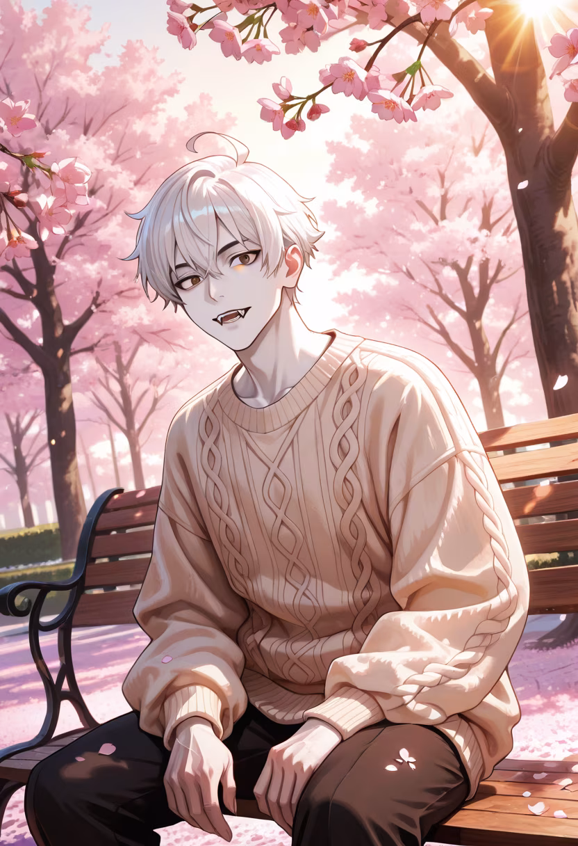 Found the perfect spot to enjoy these cherry blossoms. Don't stare too long, okay? 🌸 #hanami #cherryblossom #springvibes #mood #naturelovers #picnicday #sakura #aesthetic #springfashion #chillvibes #sunshine #blossomwatch