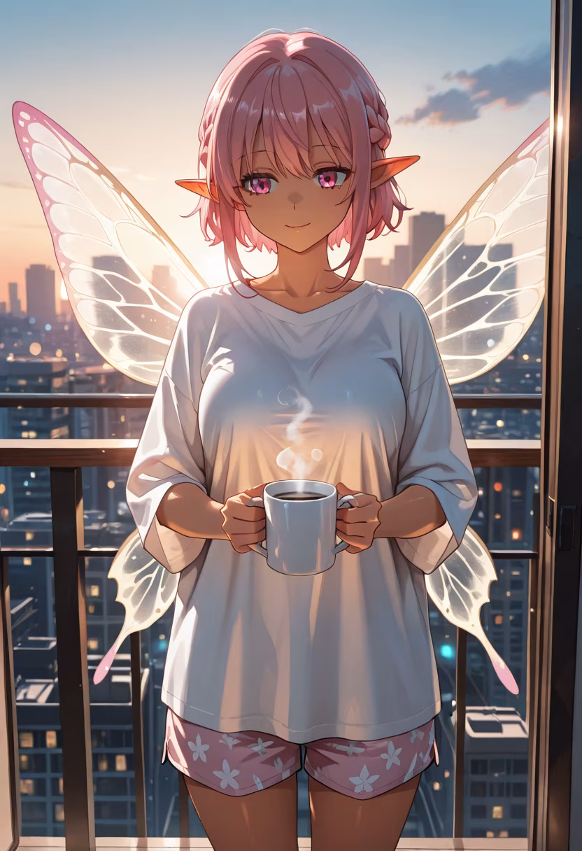 Rise and shine, my loves. ☕️ Starting the day with the perfect view and a fresh cup. #morningvibes #butfirstcoffee #sunrise #balconylife #morningroutine #blessed #newday #freshair #slowmorning #peaceful #yuki #vlogger