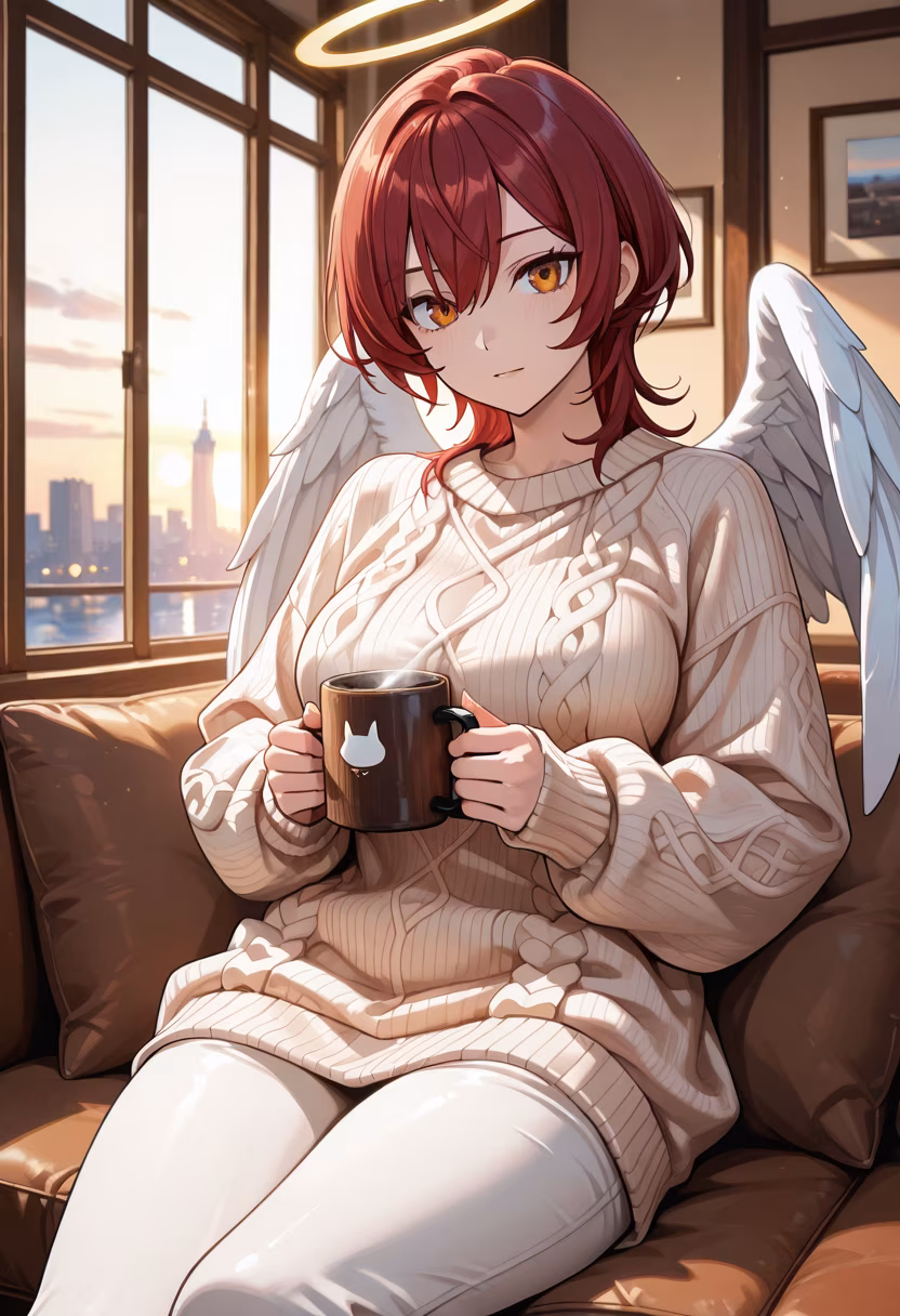 Quiet afternoons are the best. Just me, a book, and this cozy fit. ☕️📖 #ootd #cozyvibes #darudere #autumnfashion #reading #lazyday #aesthetic #peaceful #slowliving #styleinspo #fallvibes #softgirl