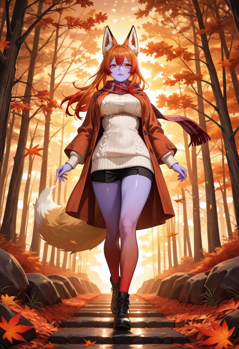 Nothing beats the warmth of a good scarf on a crisp autumn day. 🍂 Walking through the park and thinking of you all today! #AutumnVibes #FallingForYou #CozyDays #NatureWalk #GoldenHour #AutumnAesthetic #Peaceful #Reflective #Mindful #FollowMe #DailyEmiko #OOTD