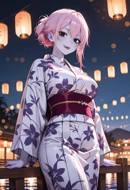 Watching the fireworks with someone special... finally quiet enough to hear my own thoughts. 🎆✨ #summerfestival #fireworks #nightsky #kimonostyle #summernights #festivalseason #aesthetic #portraitphotography #noa #yanderemode #memories #vibes
