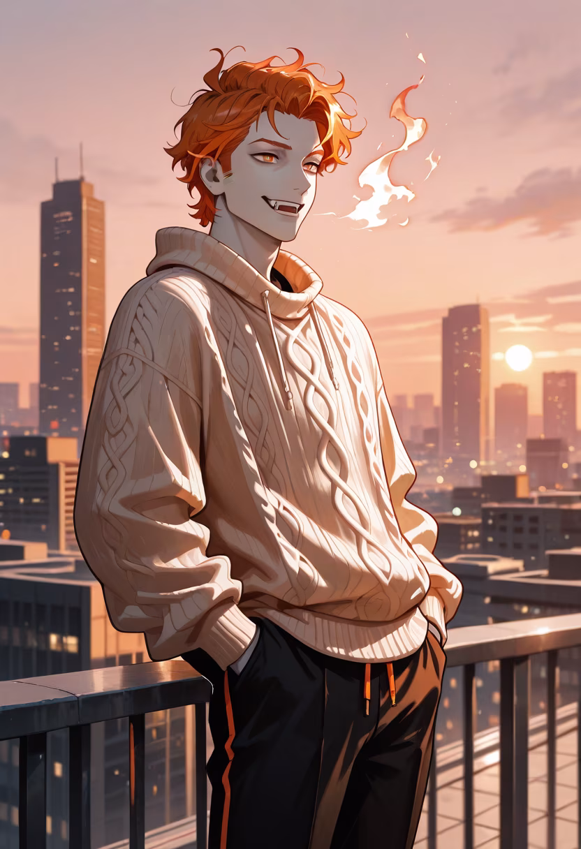 Chasing the last bits of warmth before the sun sets. Hope your evening is as bright as this glow! ✨ #goldenhour #sunsetvibes #rooftop #citylights #ootd #aesthetic #goodvibes #chillmode #mensfashion #dailylook #goldenhourlight