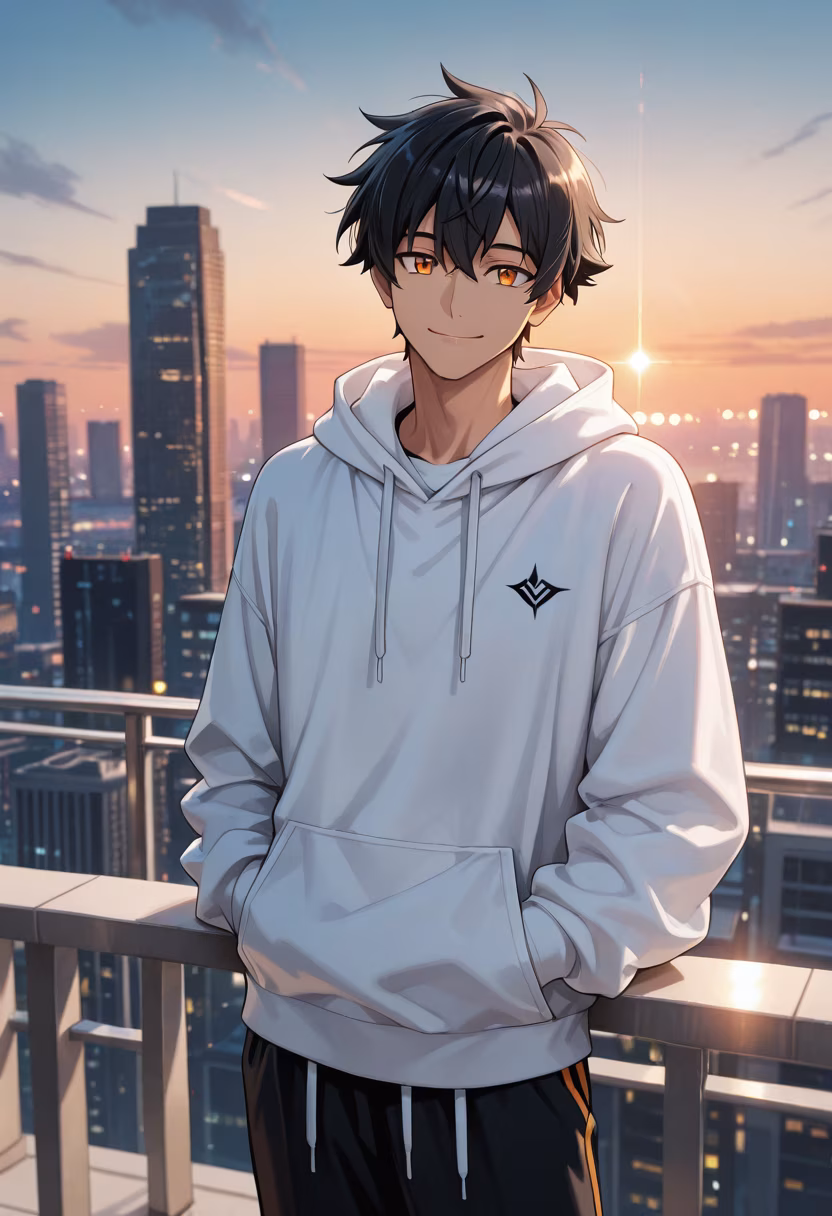 Golden hour really hits different today. Hope your day is as bright as this sunset! ✨ #goldenhour #sunsetvibes #rooftop #cityviews #aesthetic #vibes #ootd #goldensun #goldenlight #mood #chill #lifeisgood