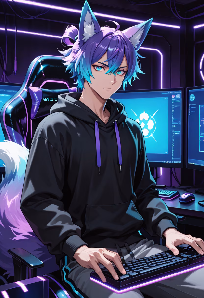 Don't even think about asking for a carry, I'm busy ranking up. 🎮✨ #gaming #pcsetup #gamerlife #stayfocused #rgb #gamingcommunity #tsundere #rankup #setupinspiration #vibes #gamingpc #twitchstreamer