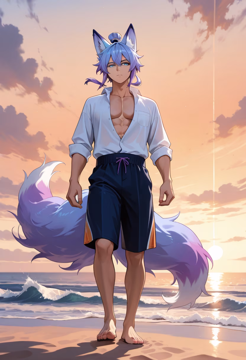 Don't get the wrong idea, I'm only here because the view wasn't half bad. Sunset at the coast hits different though. #beachvibes #sunsetlover #oceanview #travelgram #goldenhour #tetsuya #chillmood #seaside #summerdays #vacationmode #malemodel #islandlife