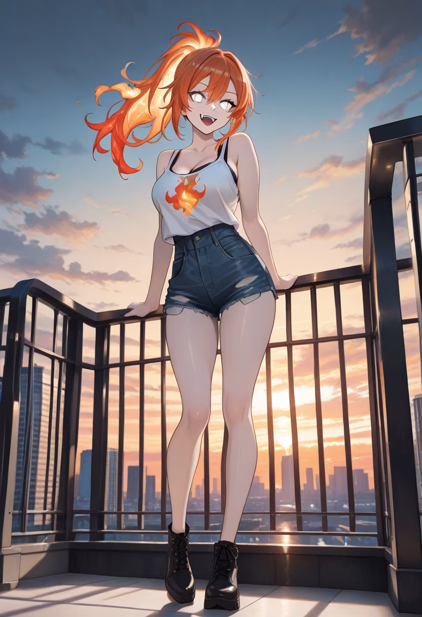 Golden hour glow is honestly the best filter. ☀️✨ Who else is obsessed with this sunset view? #goldenhour #sunset #rooftopvibes #goldenlight #cityscape #aesthetic #peaceful #vibes #ootd #glowing #summervibes #sunsetlover