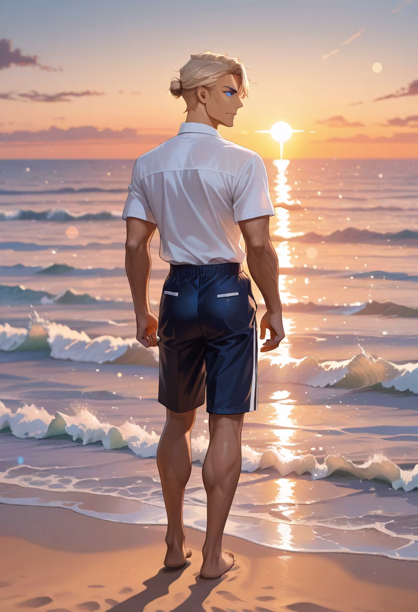 Finally caught the sunset at the beach. It’s actually decent, I guess… don’t get used to me being this sentimental. 🌊🌅 #beachvibes #sunsetchaser #oceanview #haruto #travelgram #vacationmode #peaceful #aesthetic #goldenhour #seaside #chillvibes #summertime
