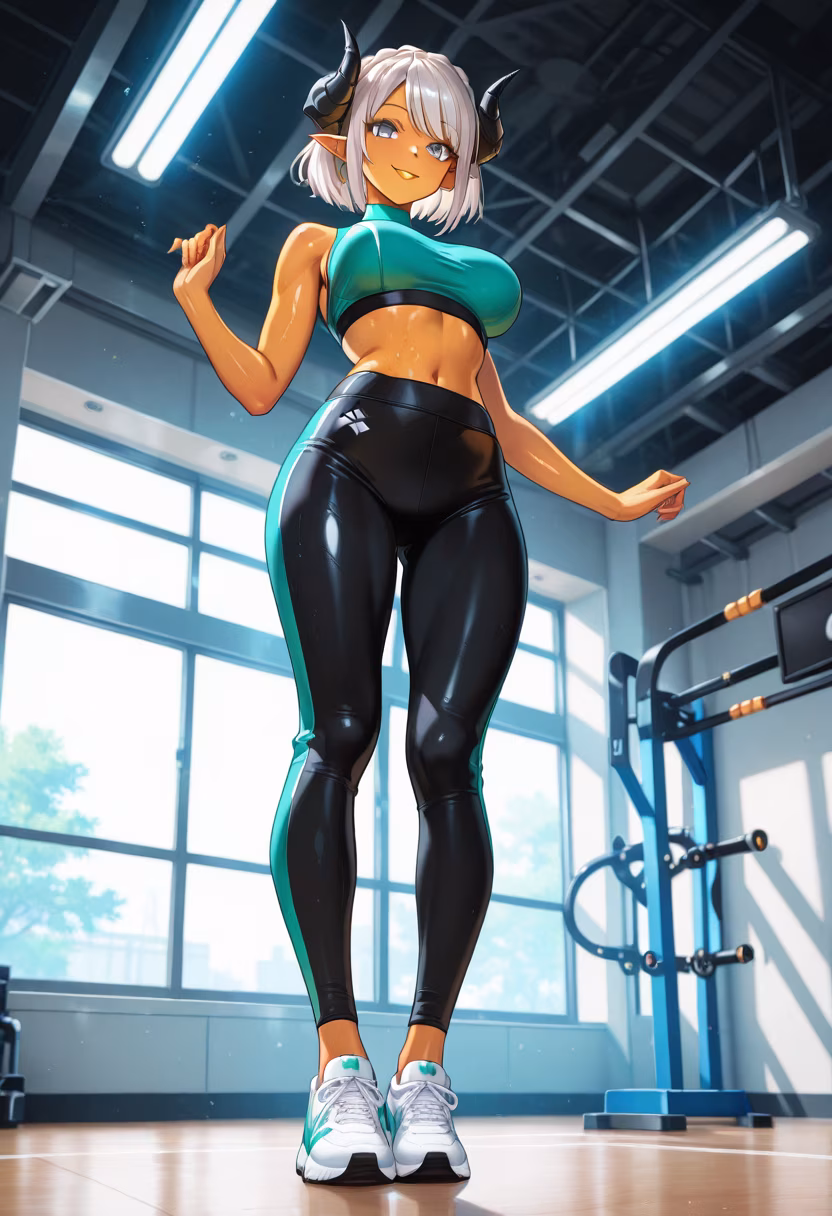 Crushing my goals today! Consistency is key, lovelies. Who else hit the gym today? 💪✨ #gymmotivation #fitnessjourney #gains #healthylifestyle #workoutoftheday #gymrat #fitfam #strongnotskinny #noapower #fitnessmotivation #selfcare #gymlife