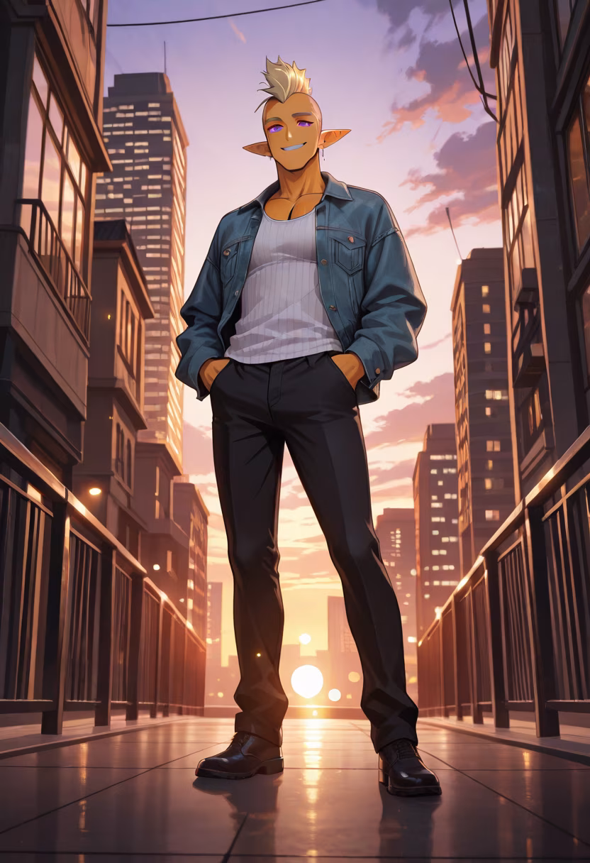 Golden hour really hits different today. Catching the sunset on the rooftop, wish you guys were here! 🌅✨ #goldenhour #sunsetvibes #rooftop #aesthetic #cityview #mensfashion #chillday #goldenlight #goodvibes #lifestyle #mood #thankful