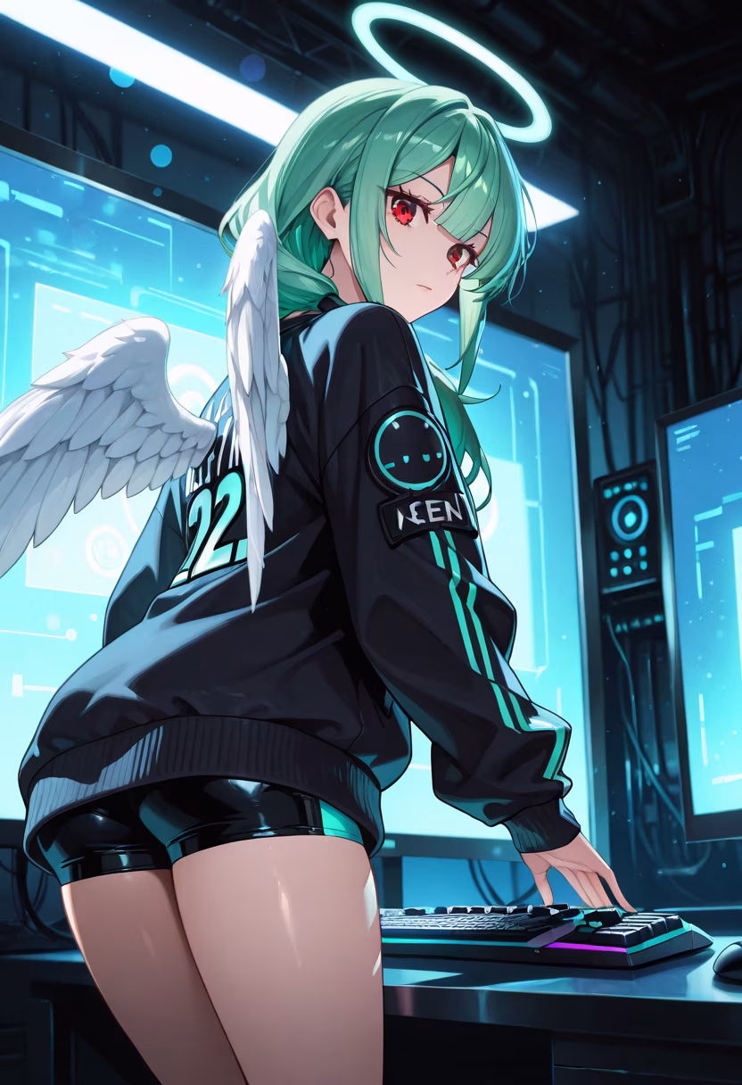 Finally caught up on my ranked climb. Don't think this means I like playing with you guys or anything, baka! 🎮✨ #gaminglife #pcsetup #gamergirl #rgb #setupgoals #cozyvibes #controllergang #animeaesthetic #tsundere #streamer #desksetup #nightowl