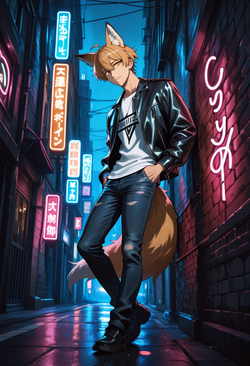 City nights and neon lights. Stay cool out there, everyone. 🌃✨ #ootd #mensfashion #streetstyle #cityvibes #nightlife #fashiondaily #menswear #urbanphotography #daiki #ootdmen #styleinspo #vibes