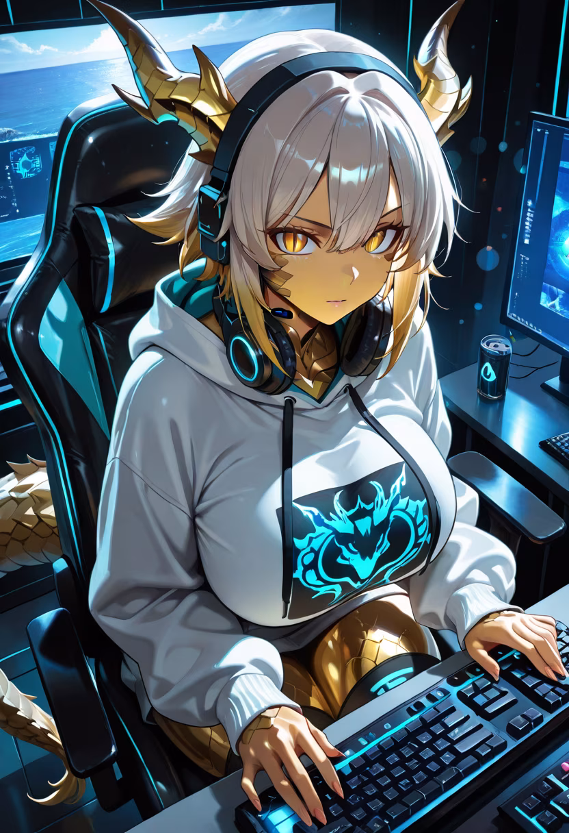 Finally finished my rank grind, though the lobby was full of idiots today. Don't think this means I like playing with you all, dummy! #gaming #gamerlife #pcsetup #rgb #tsundere #rankup #streamer #gamergirl #pcgaming #ninetofive #setupgoals #battlestation