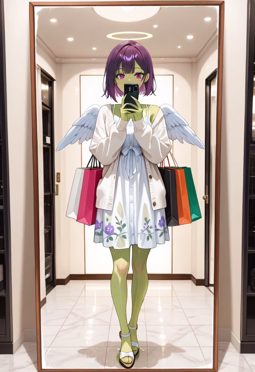 Found the cutest new outfit for my 'special' dates! Does it suit me? 🛍️✨ #shopping #haul #fashion #ootd #newvibes #aesthetic #retailtherapy #lifestyle #blessed #outfitinspo #shoppingaddict #lookoftheday