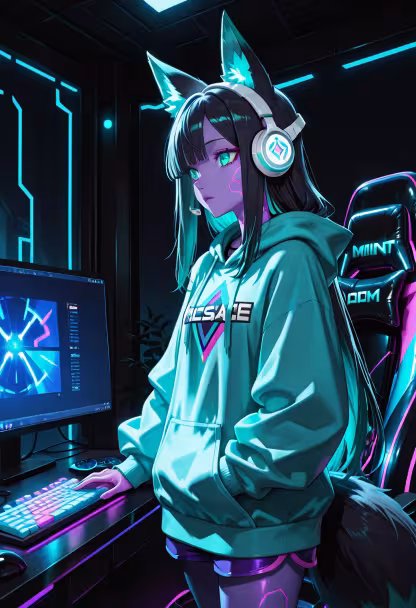 Finally finished my setup! Who wants to queue up for some late-night ranked games? 🎮✨ #gaming #pcsetup #rgb #gamerlife #gamersofinstagram #cozygaming #setupinspiration #gamingcommunity #twitchstreamer #pcgamer #gamergirl