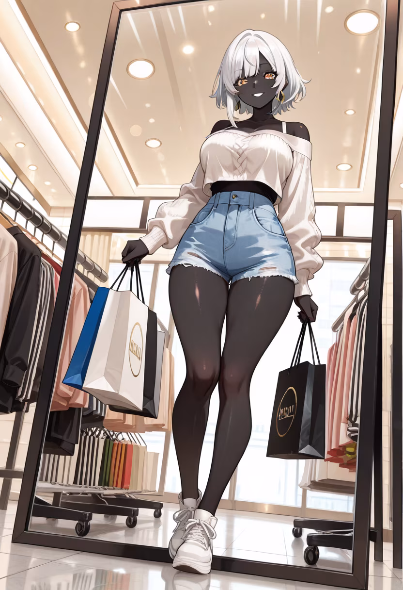 Finally found the perfect fit today! 🛍️ Shopping therapy is definitely the best kind. Which one should I get? #shoppinghaul #retailtherapy #newfit #fashiongram #ootd #mallvibes #shoppingday #girlythings #styleinspo #shoppingaddict #treatyourself #happyvibes