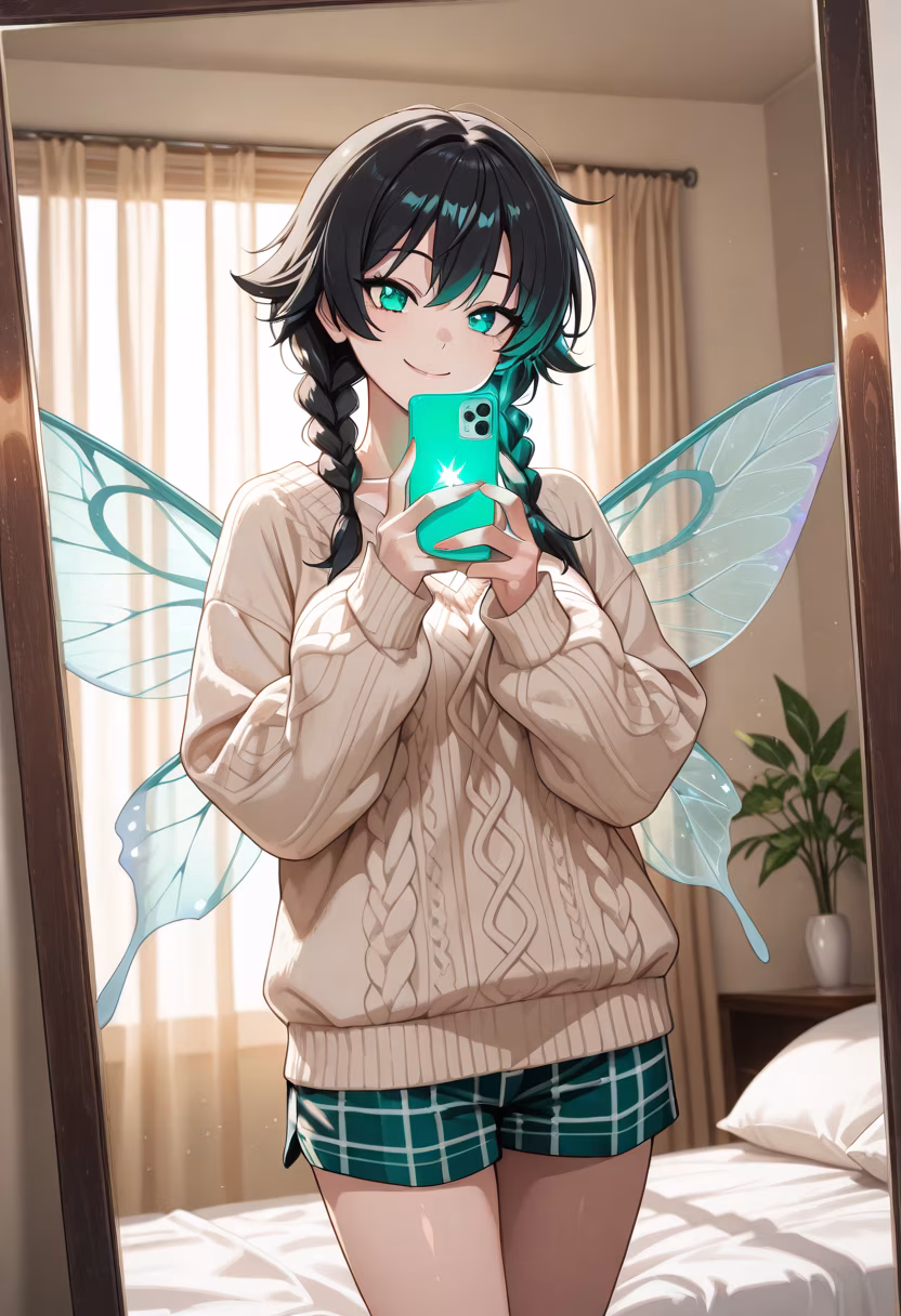 Lazy Saturday vibes! Finally taking a break from studying. What are you guys up to? ☁️✨ #weekendmood #vibes #chilling #cozy #ootd #dayoff #selfie #animegirl #positivevibes #relaxing #homestyle