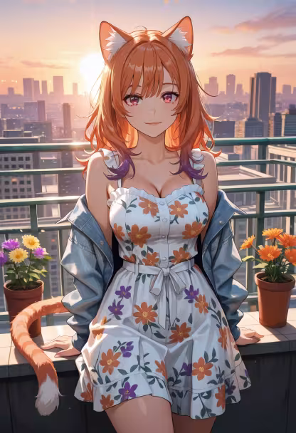 Golden hour glow is just my favorite, makes everything feel a little more magical. ✨ What are you guys up to tonight? #goldenhour #aesthetic #sunsetvibes #goldenlight #rooftopviews #cityskyline #ootd #fashionblogger #glowup #magicalmoments #softaesthetic #vibes