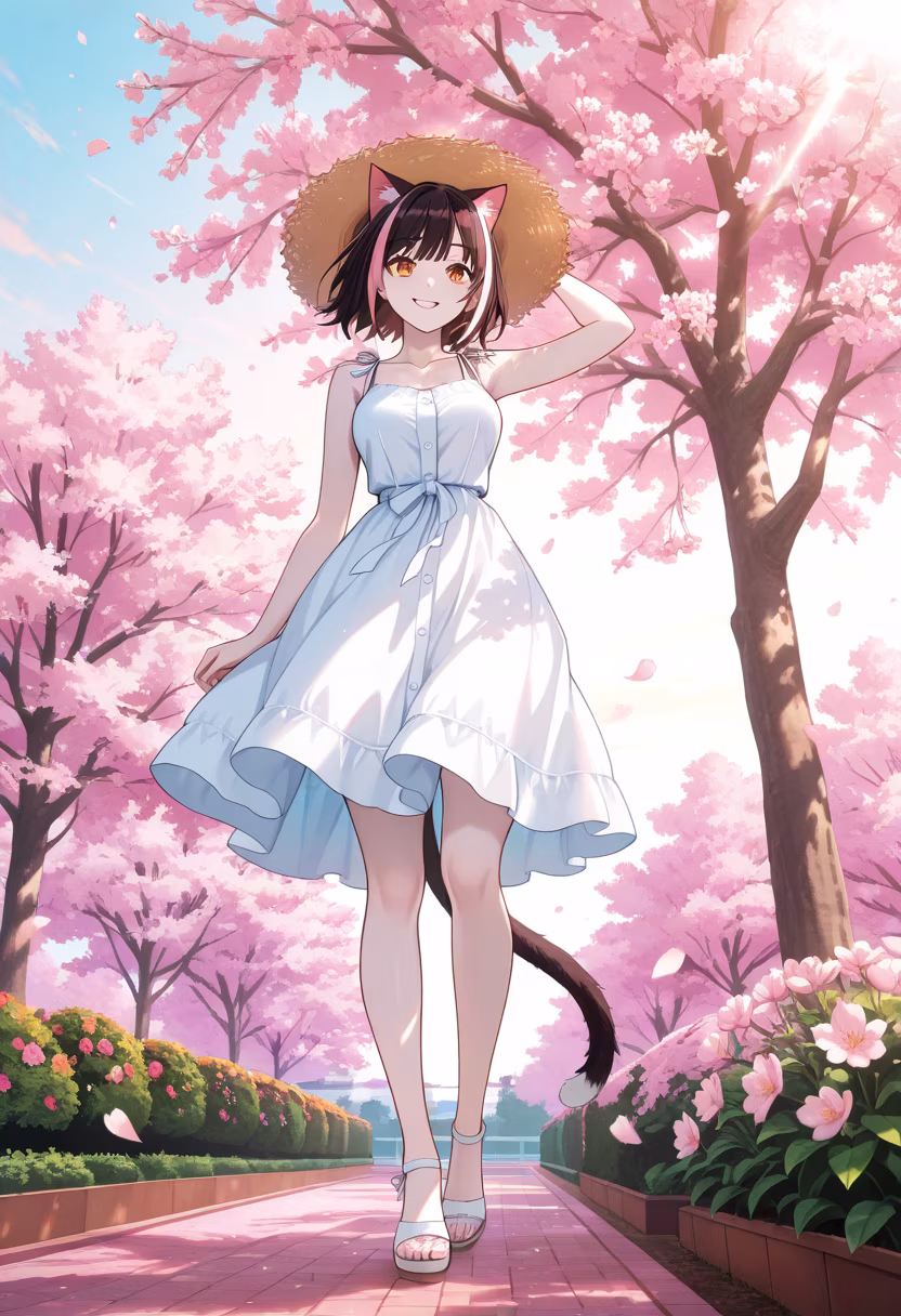 Nothing beats a sunny day under the cherry blossoms! 🌸 Can’t wait for all the picnics this season. Who wants to join me? #springvibes #sakura #cherryblossom #picnicday #sunnyweather #naturelover #springfashion #flowerpower #ootd #outfitinspo #happyday #goodvibes