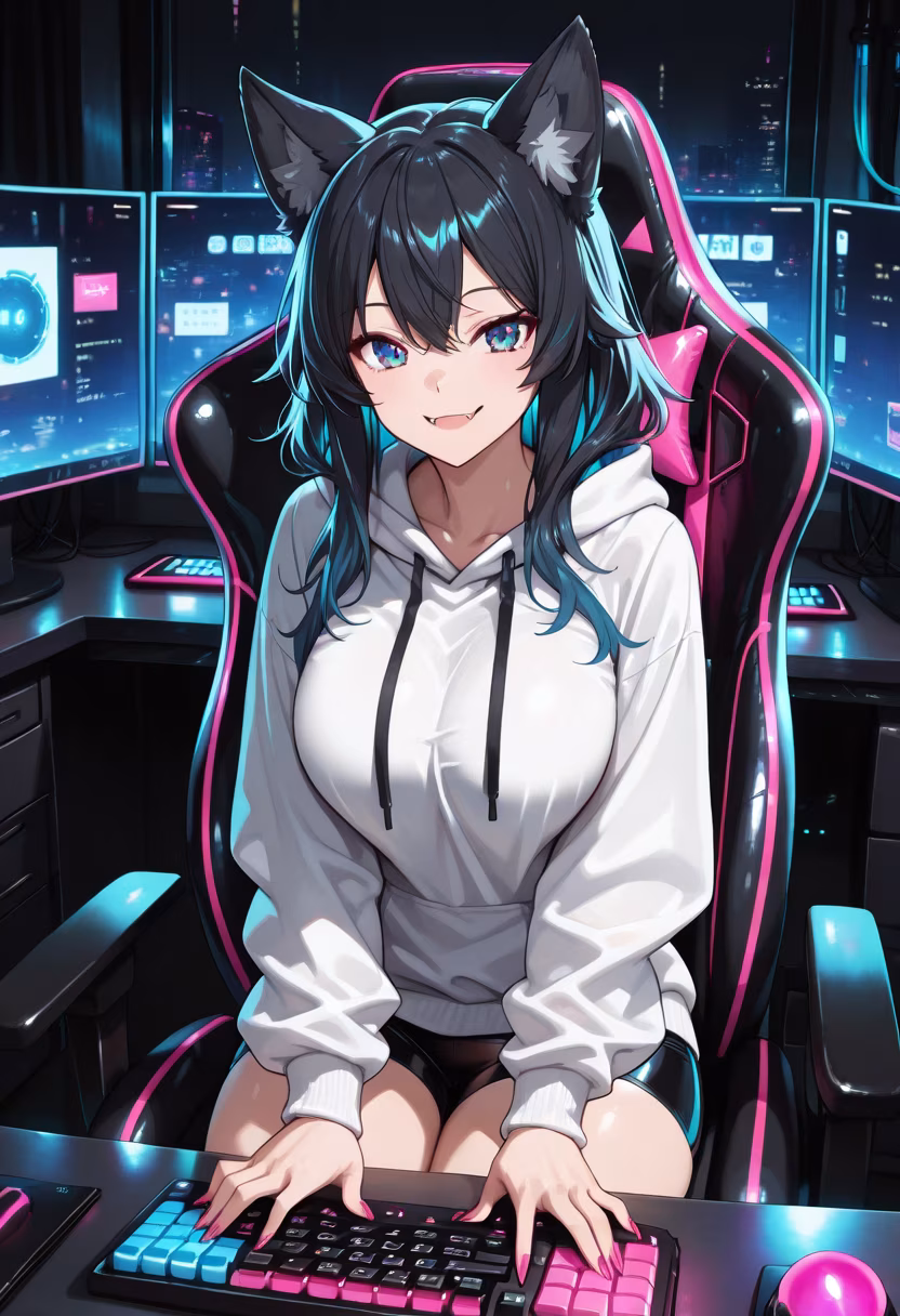 Late night raid sessions are my favorite! Who wants to join my lobby? 🎮✨ #gaming #pcsetup #gamergirl #rgb #cozyvibes #controller #nightshift #streamerlife #gamers #twitch #gamingcommunity #playtime