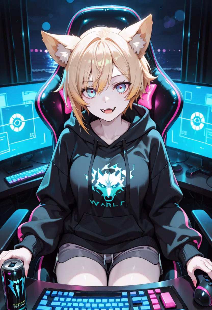 Finally beat the final boss on my stream tonight! Thanks for hanging out, guys. #gaming #pcsetup #gamergirl #streamer #rgb #setupgoals #cozyvibes #longnight #victory #playstation #discord