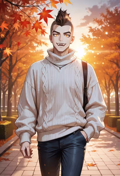 Nothing beats the first signs of autumn. Time to bundle up and get some coffee! ☕🍂 What's your go-to drink for the season? #autumnvibes #cozyseason #sweaterweather #fallfashion #coffeelovers #autumnmood #aesthetic #mensstyle #streetwear #lifestyleblogger #goldenhour #chillday