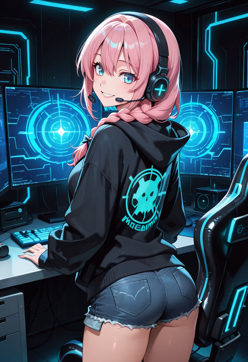Leveling up my gaming setup tonight! 🎮 Who wants to play? #gamergirl #pcsetup #gaminglife #rgb #twitchstreamer #gamercommunity #gamingroom #gamingchair #setupwars #playstation