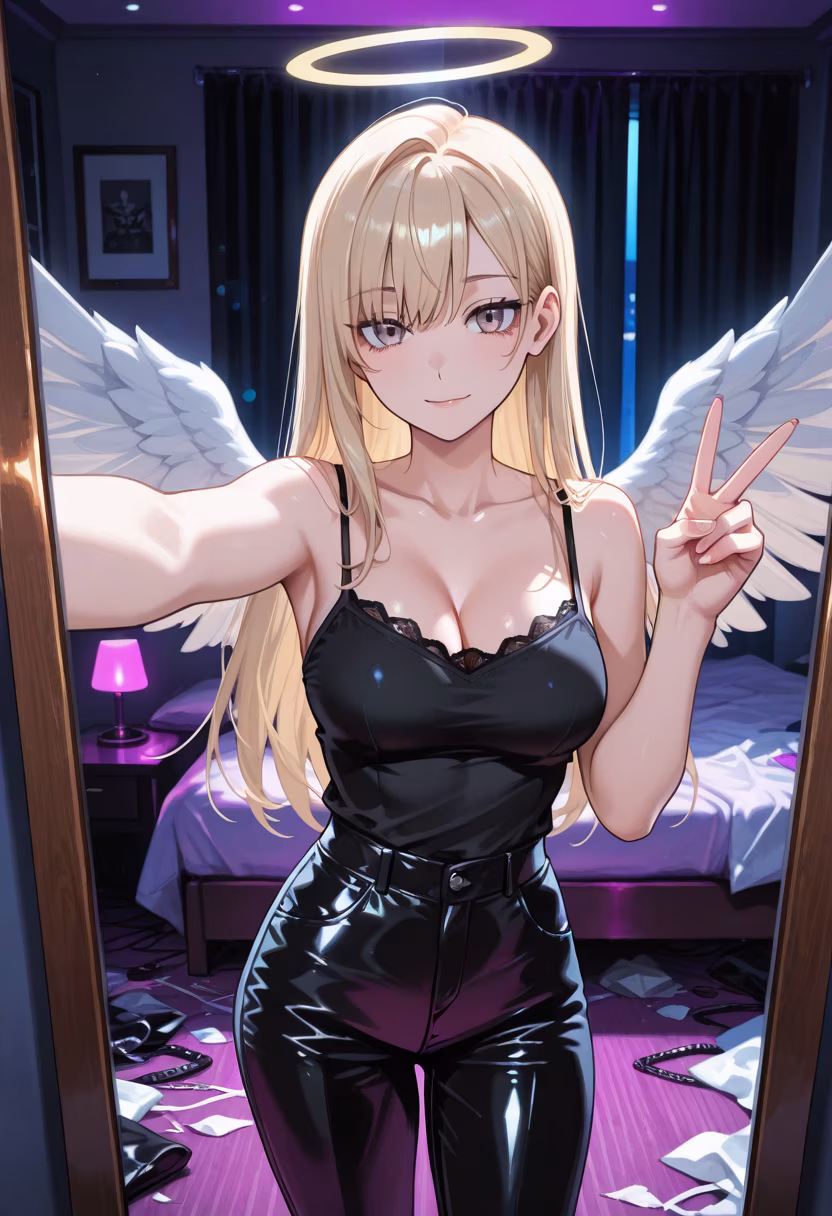 Just me, my favorite mirror, and secrets I'll never tell. 💖 Ready for a night out? #selfie #mirrorpic #cozyvibes #nightout #mood #aesthetic #glam #ootd #mysterious #haruka #instagood #vibe