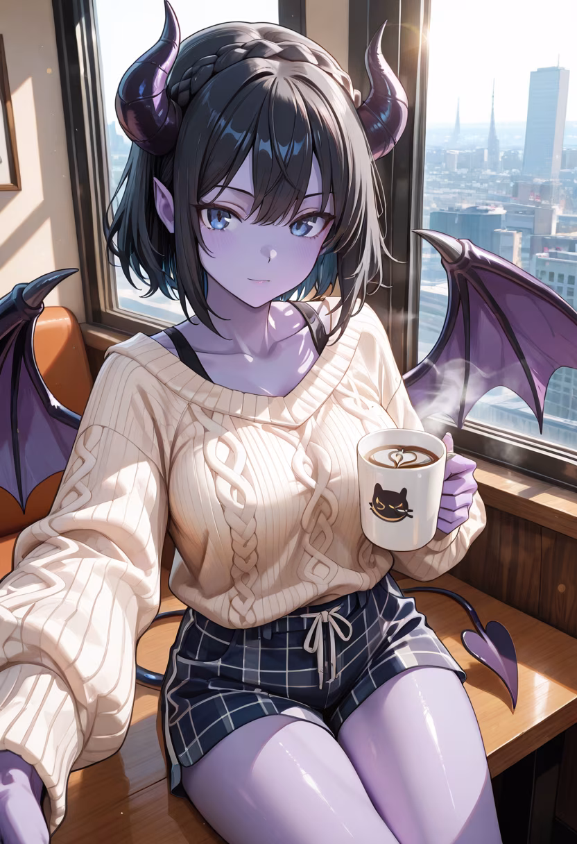 Don't get the wrong idea, I'm just out grabbing a coffee! ☕️ Stop staring. #morningroutine #coffeelover #tsundere #dailyvibes #ootd #casualstyle #citylife #caffeinefix #stayfocused #notforyou #mood