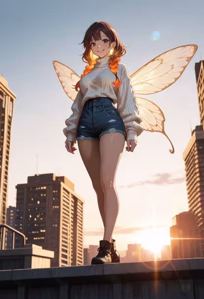 Golden hour glow is just built different today! 🌅✨ Hope your day is as bright as this sunset. #goldenhour #sunsetvibes #glowup #goldenhourlight #aesthetic #cityrooftop #chasinglight #vibecheck #goodvibesonly #influencerstyle #ootd #photography