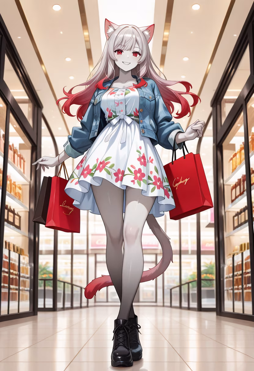 Finally found the perfect fit for today's shopping spree! Which bag should I open first? 🛍️✨ #shoppingday #retailtherapy #newoutfit #fashionhaul #mallvibes #styleinspo #deredere #happyday #treatyourself #ootd #summerstyle #shoppingqueen