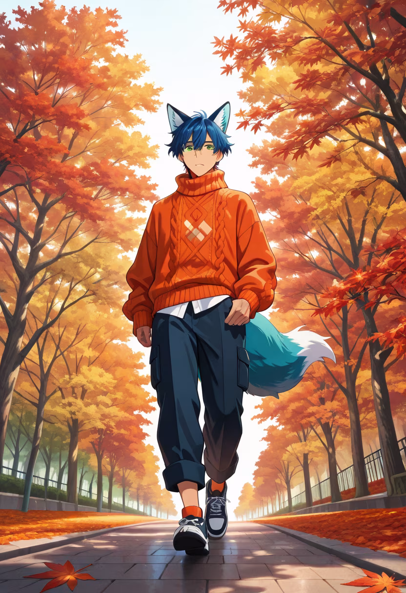 Nothing beats the crunch of autumn leaves under my feet. Hope you all are having a cozy weekend. 🍂☕ #autumnvibes #cozy #fallfashion #nature #weekendmood #tatsuya #menslifestyle #autumncolors #leaves #chilling #falloutfit #aesthetic