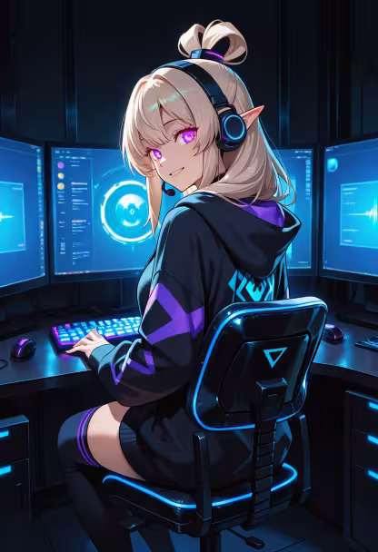 Finally finished my setup! Who wants to queue up for some late-night ranked games? 🎮✨ #gaming #pcsetup #rgb #gamergirl #setupgoals #battlestation #streamer #techlife #gamingcommunity #nightvibes #cozygamer #winning