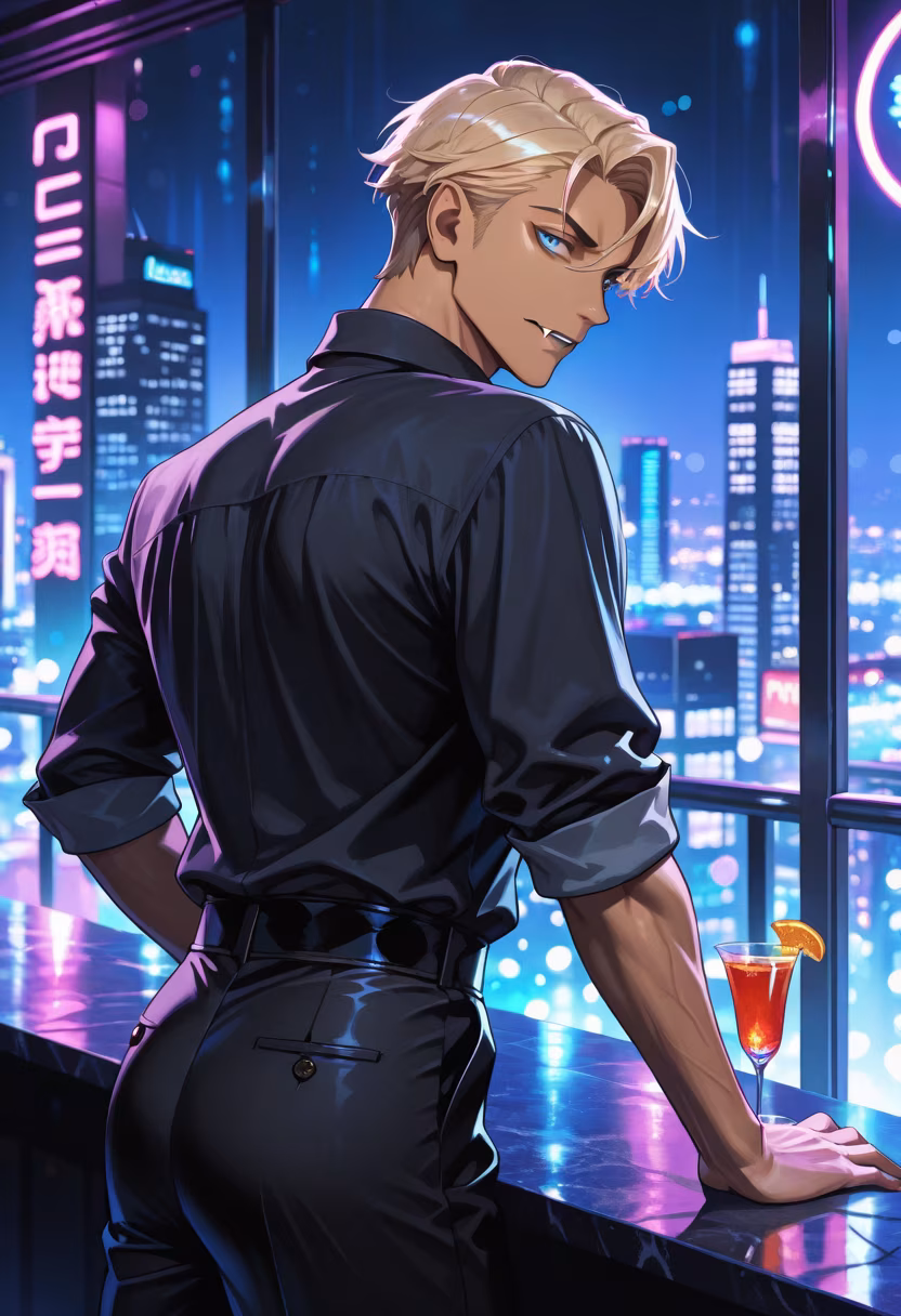 Don't get the wrong idea, I'm only here because my friends dragged me out. Still, the neon lights aren't half bad. #nightout #cityvibes #barhopping #dontstare #citylights #weekendmood #cocktails #nightlife #tsundere #urbanphotography #mensfashion #aesthetic