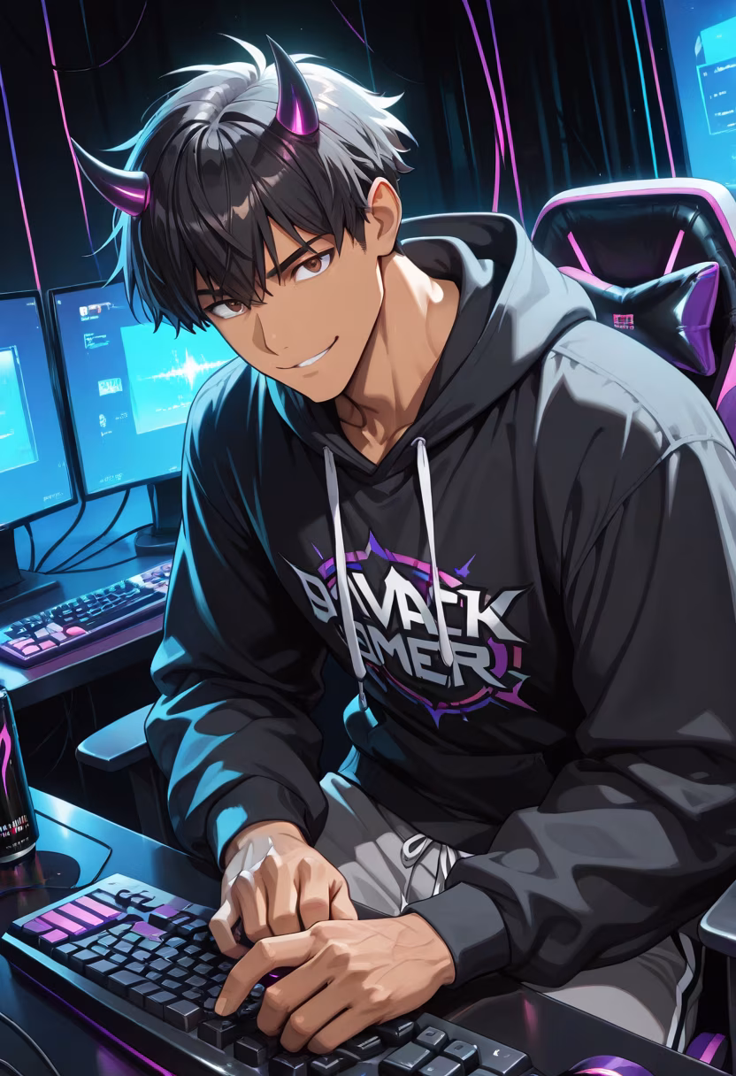 Late night grind session! Trying to climb the ranks before the sun comes up. Who’s joining me? 🎮✨ #gaminglife #pcsetup #gamerguy #rgb #nightowl #climbingranks #controllerlife #streamer #setupinspiration #gamingcommunity #chillvibes #videogames